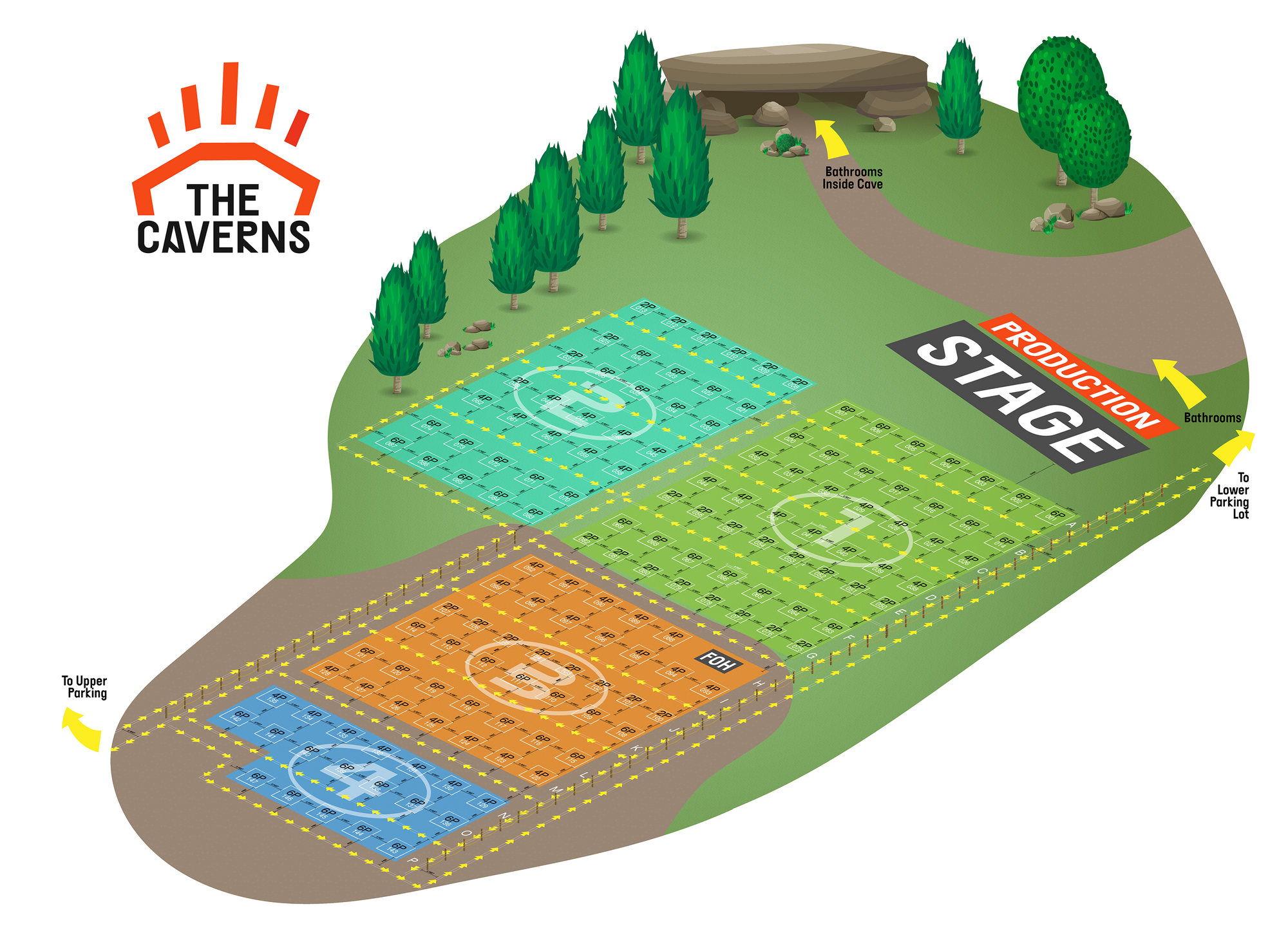 The Caverns Seating Chart